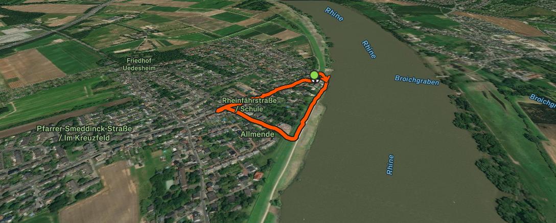Map of the activity, Mittagswanderung
