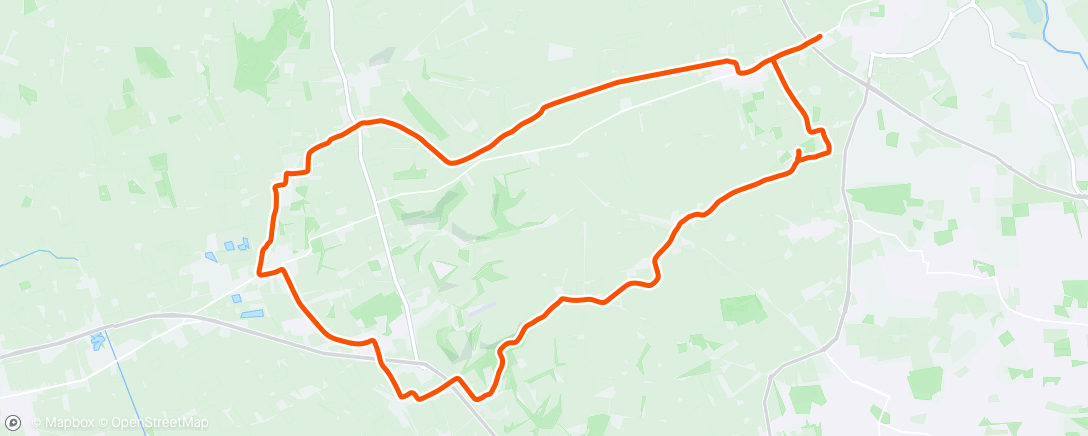 Map of the activity, Morning Ride - steady ride including Brantingham and a coffee and bun at Risby