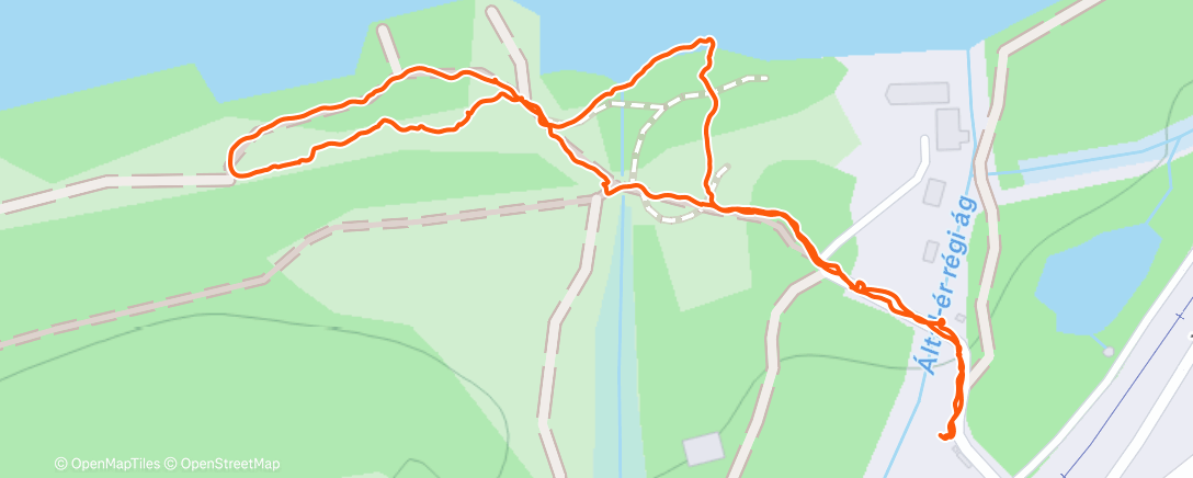 Map of the activity, Dunaalmás apámmal és Cimbivel