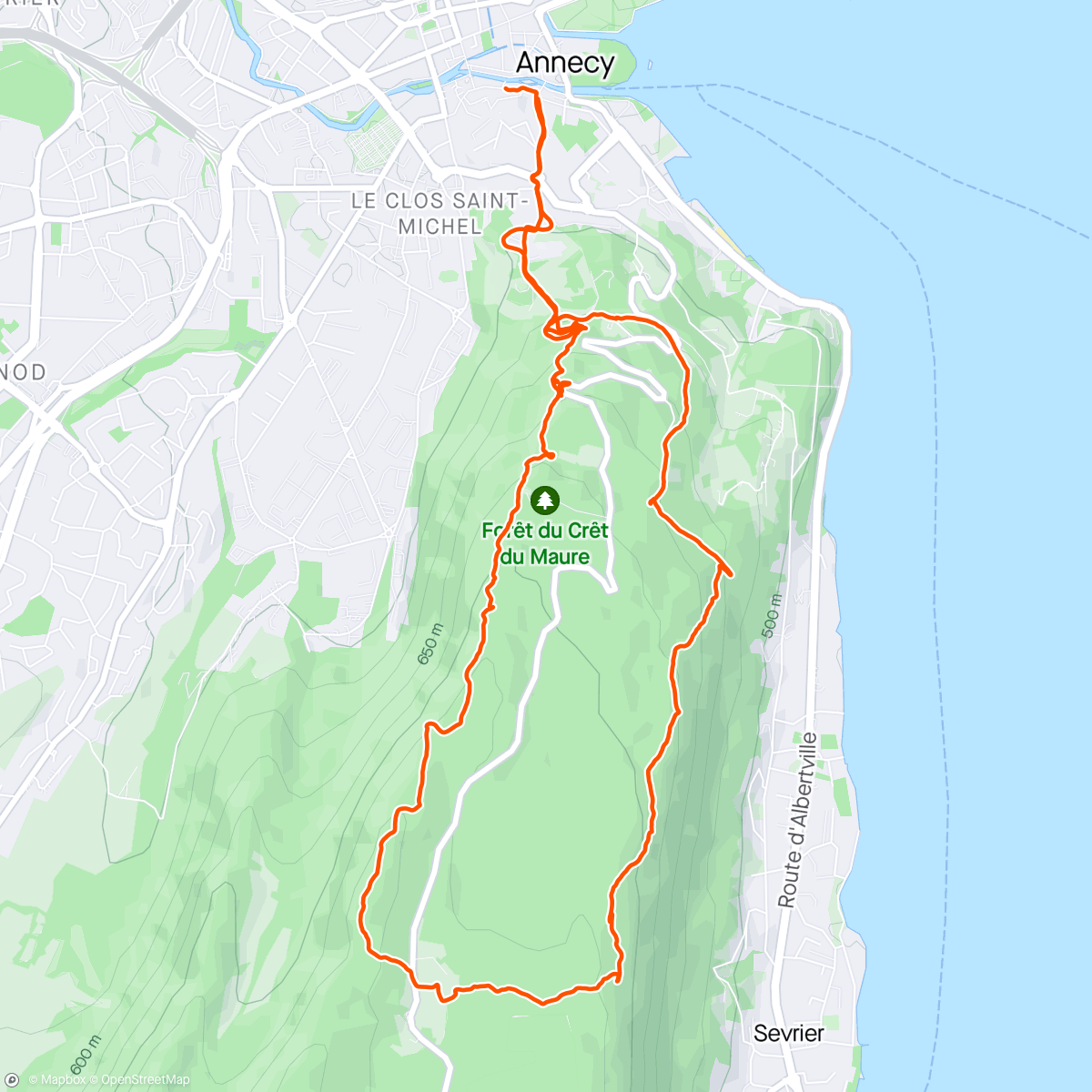 Map of the activity, Semnoz