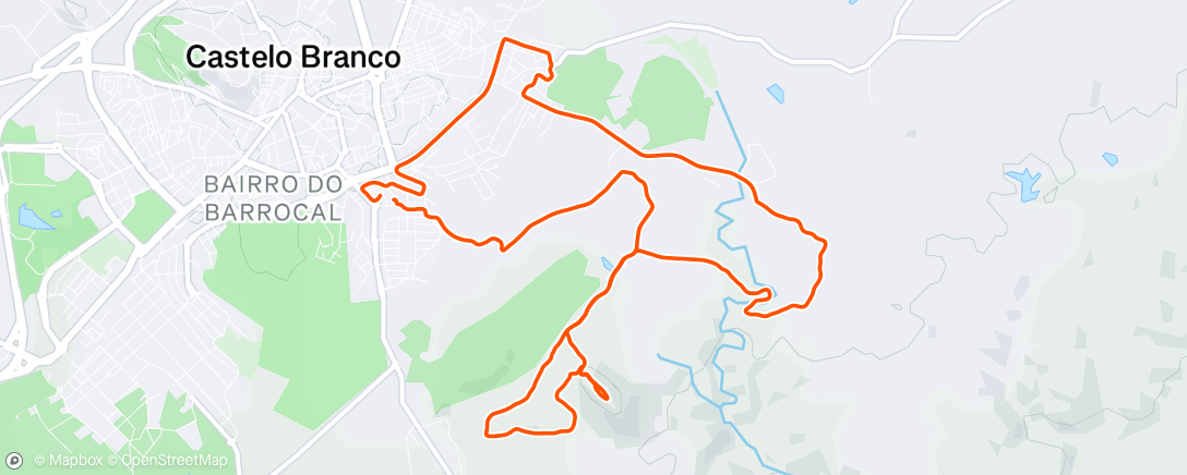 Map of the activity, Morning Trail Run