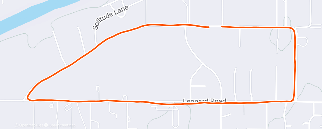 Map of the activity, Afternoon Walk