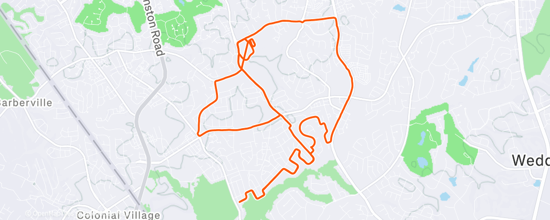 Map of the activity, Long One with Paul and Megan