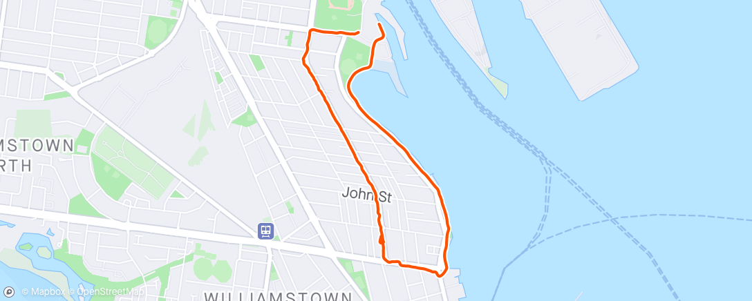 Map of the activity, Walk after work