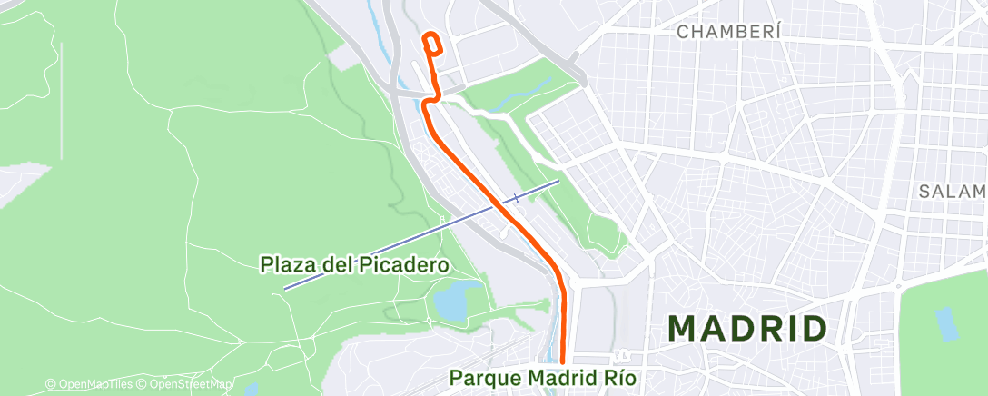 Map of the activity, Lunch Run