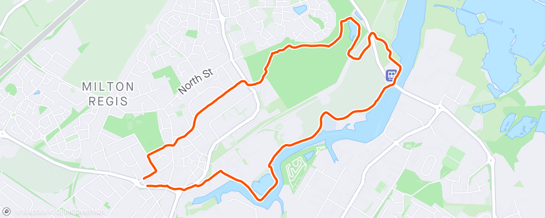 Map of the activity, Morning walk with Mal
