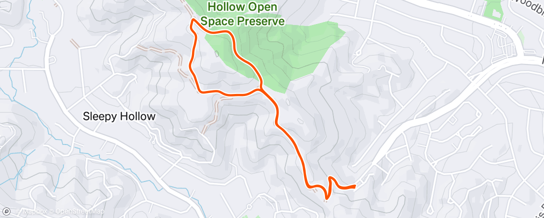 Map of the activity, Sleepy hollow