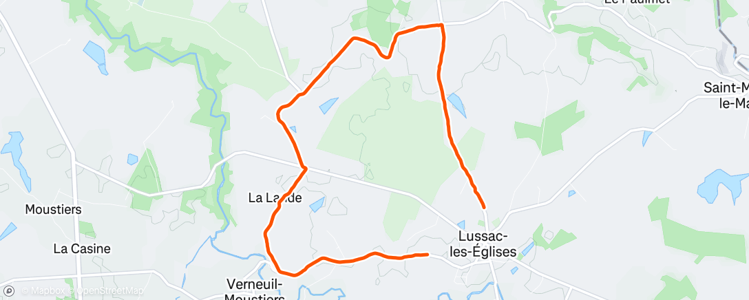 Map of the activity, Tour de la Cousse