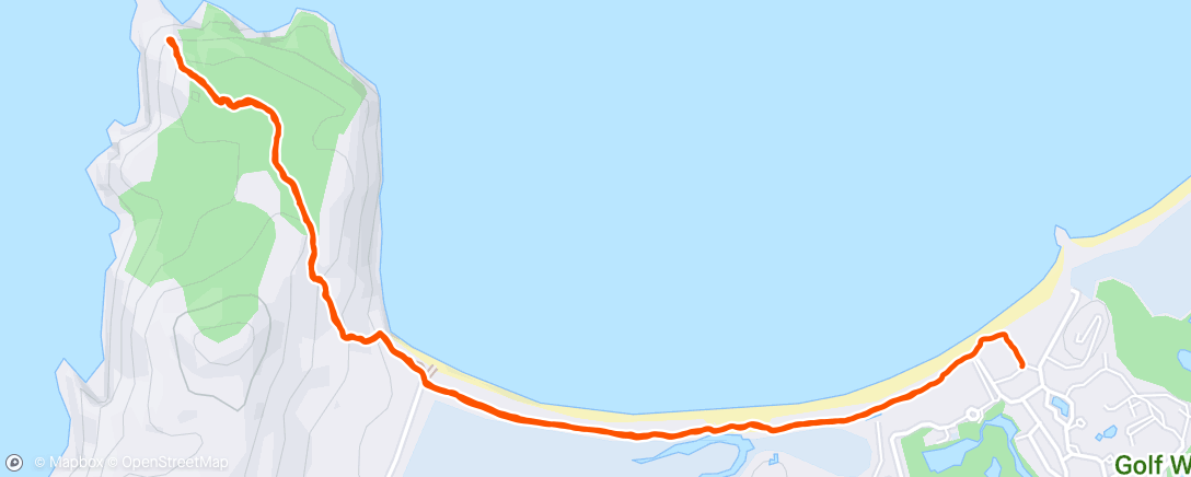 Map of the activity, Morning Walk