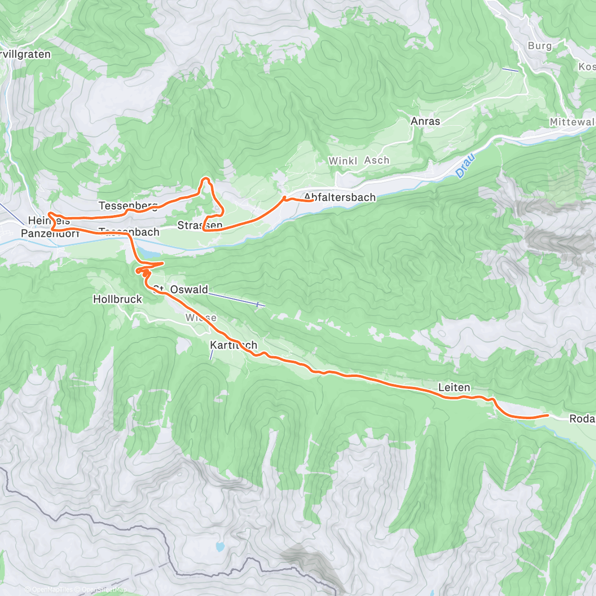 Карта физической активности (ROUVY - Gorby)