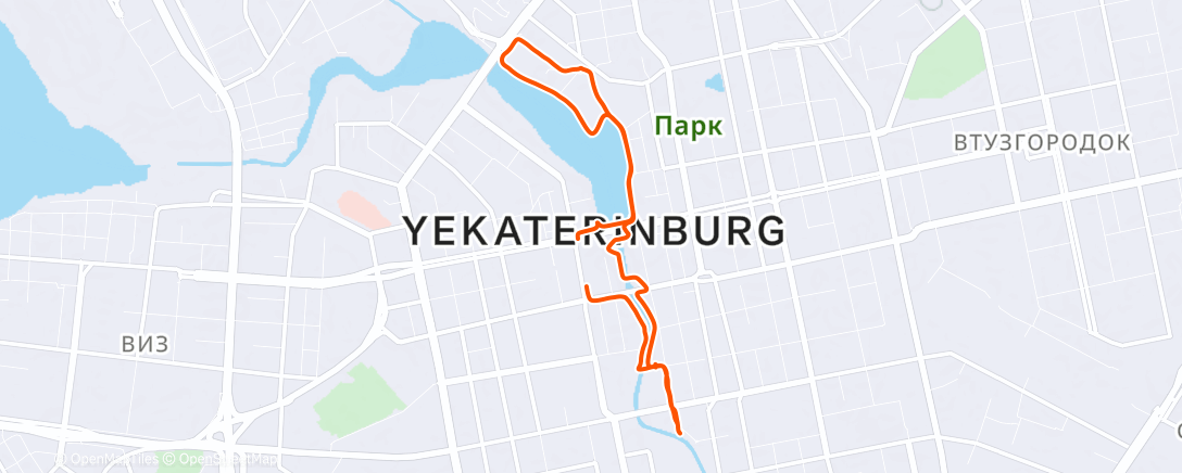 Карта физической активности (Lunch Walk)