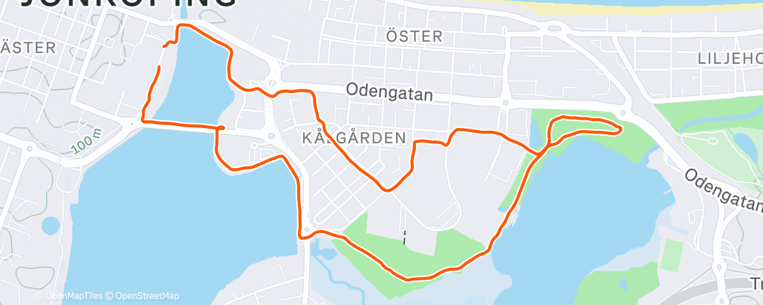 Map of the activity, Parkrunda