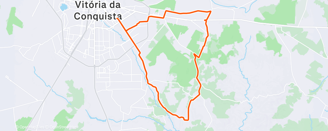 Карта физической активности (Pedalada de mountain bike matinal)