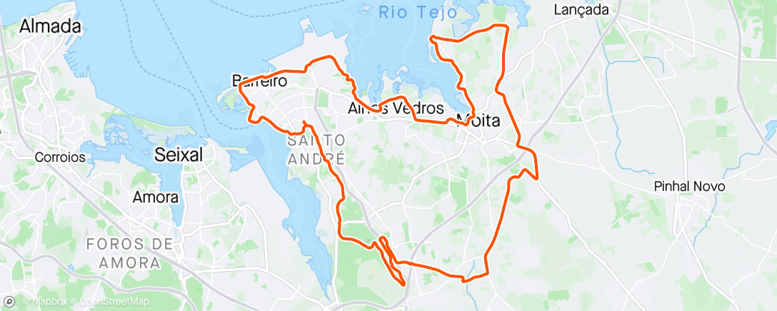Map of the activity, Mixed Ride