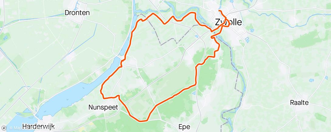 Map of the activity, Heerlijke rit met SurPlace