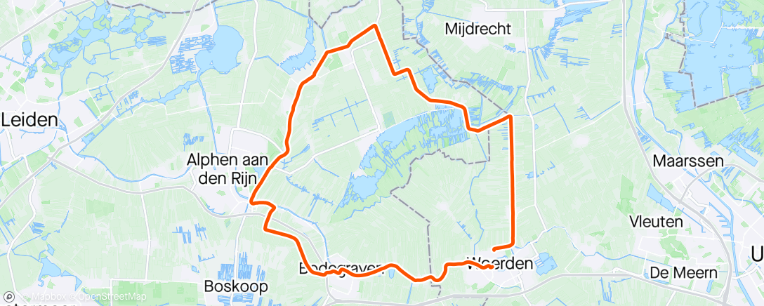 Map of the activity, Rondje met Denny op pad