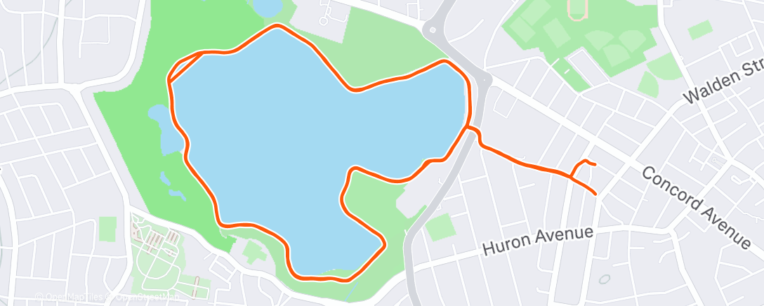 Map of the activity, Lunch Run