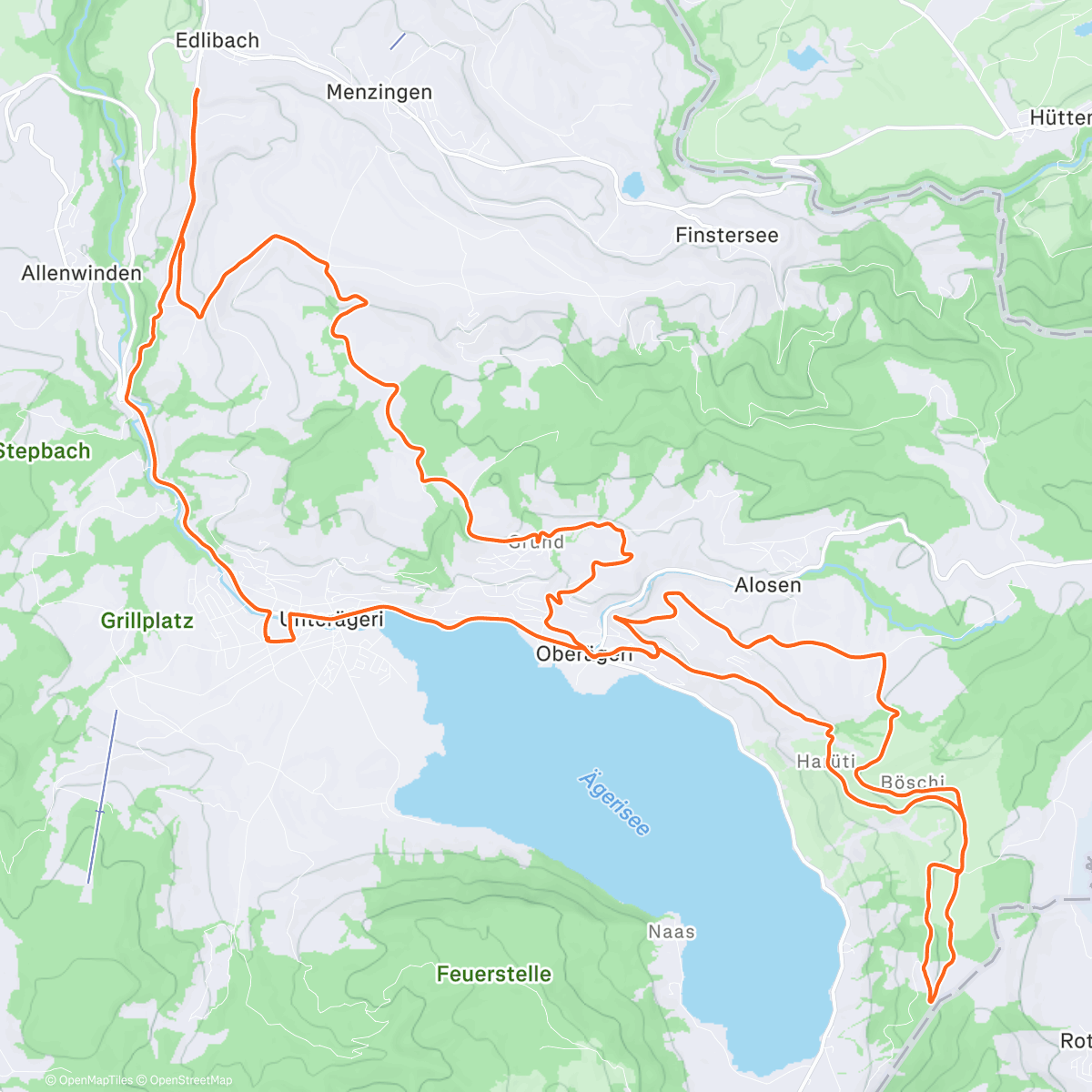 Map of the activity, Fahrt am Nachmittag