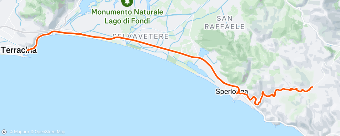 Map of the activity, Lunch Ride