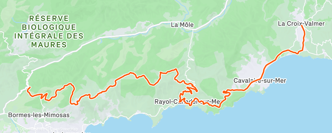 Map of the activity, Morning Ride