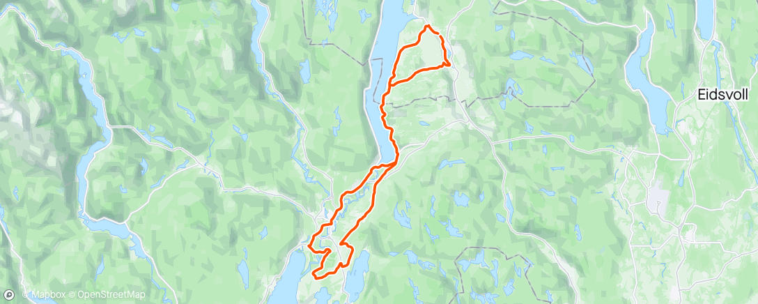 Map of the activity, Rolig tur med HCK
