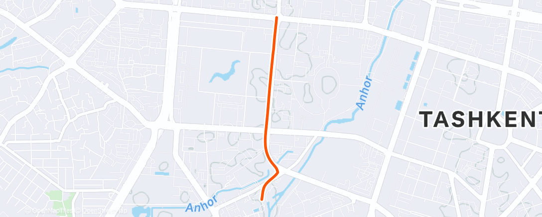 Map of the activity, Утренний велозаезд