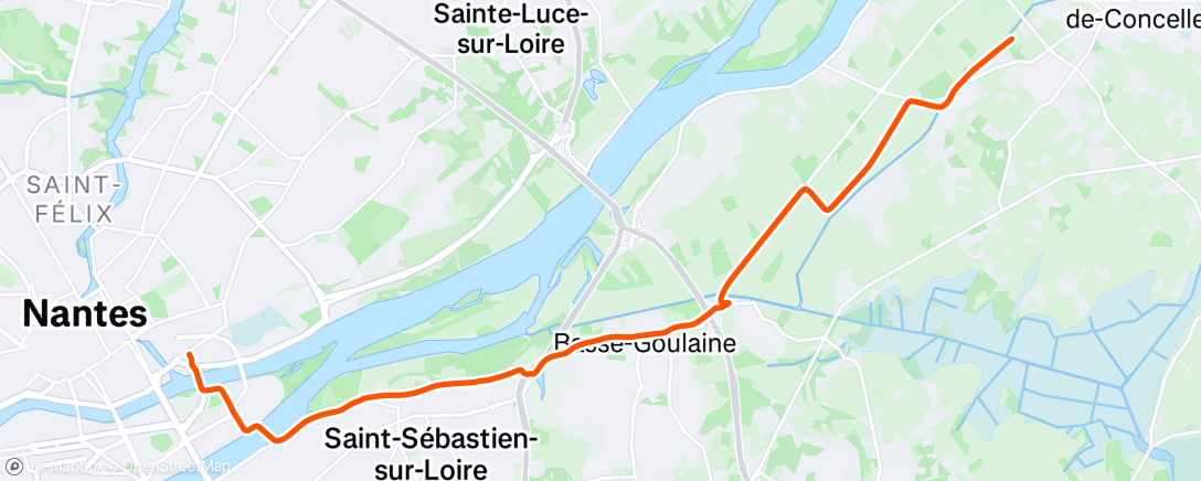 Map of the activity, Sortie vélo dans l'après-midi