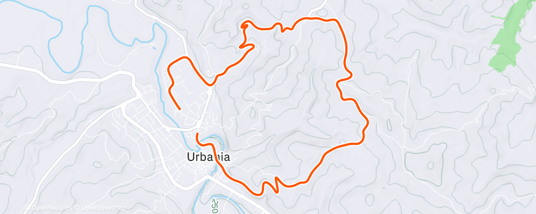 Map of the activity, Monte santo