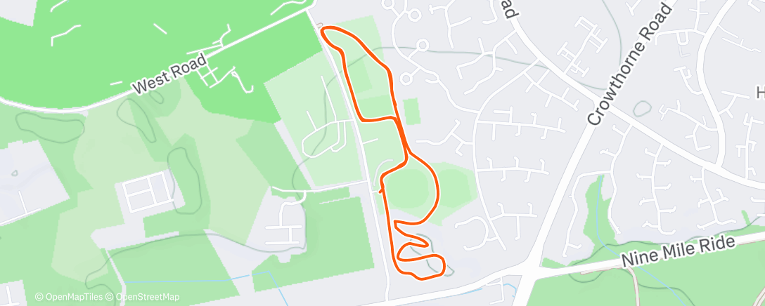 Map of the activity, Morning Walk