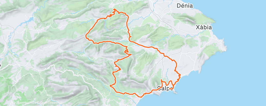 Map of the activity, Sortie vélo le matin