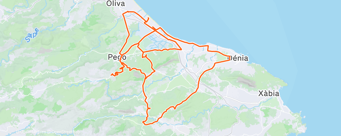 Map of the activity, Morning Ride
