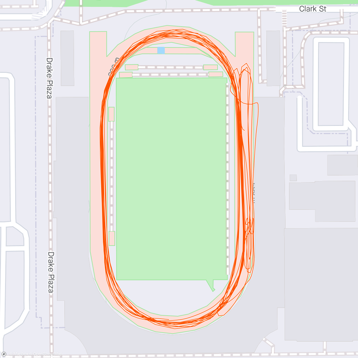 Map of the activity, 4 x 800 // 4 x 300