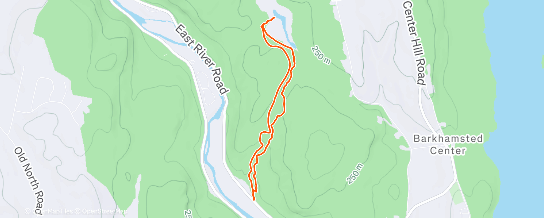 Map of the activity, Night Hike