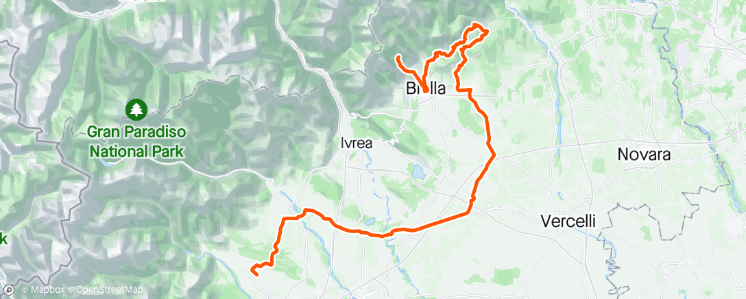 Map of the activity, giro 💞 2