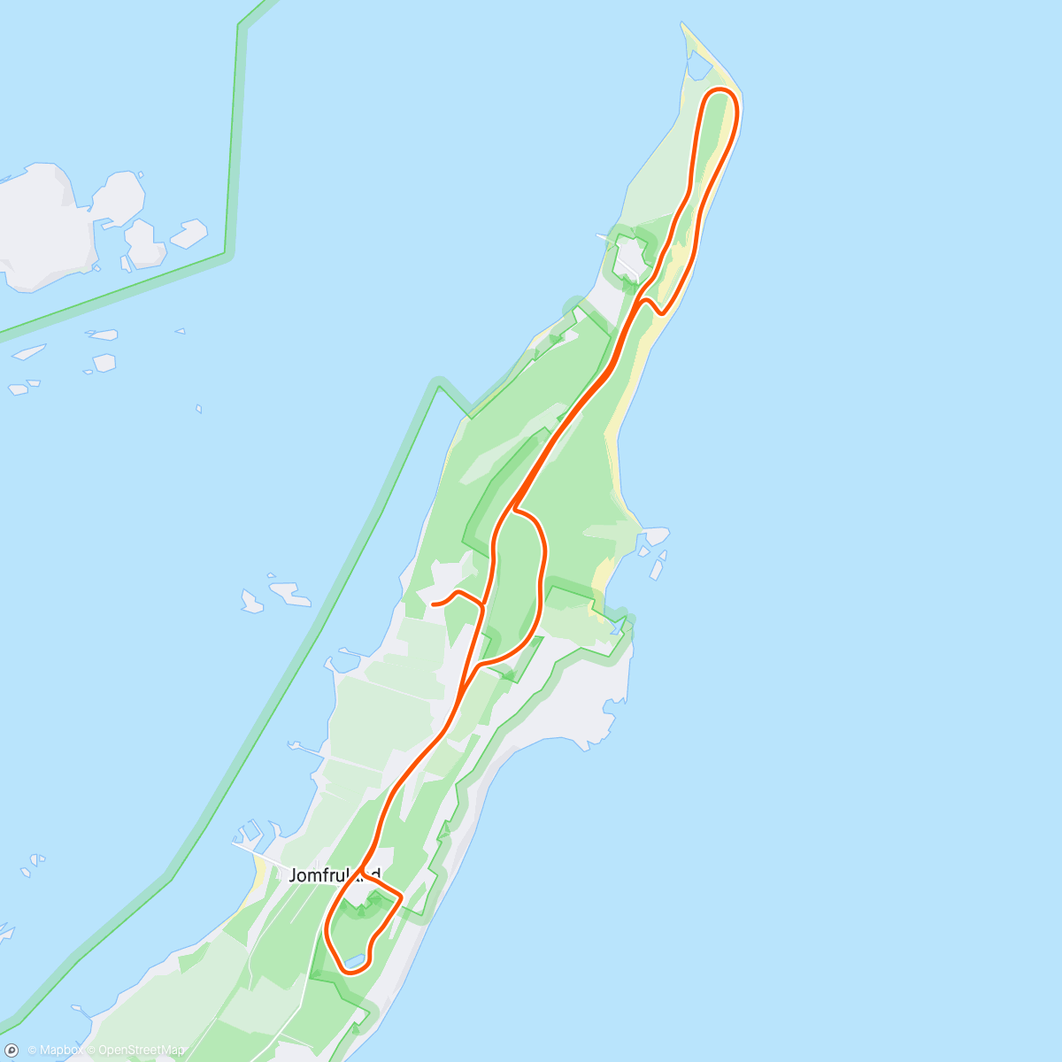 Map of the activity, Morning Run