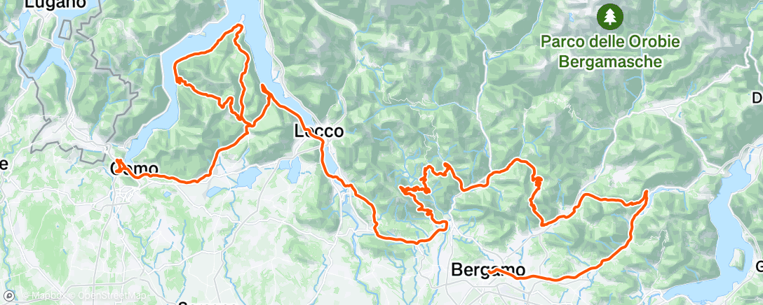 Map of the activity, Morning Ride