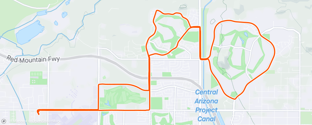 Mappa dell'attività So slow solo ride thru Red Mtn and Las Sendas loop