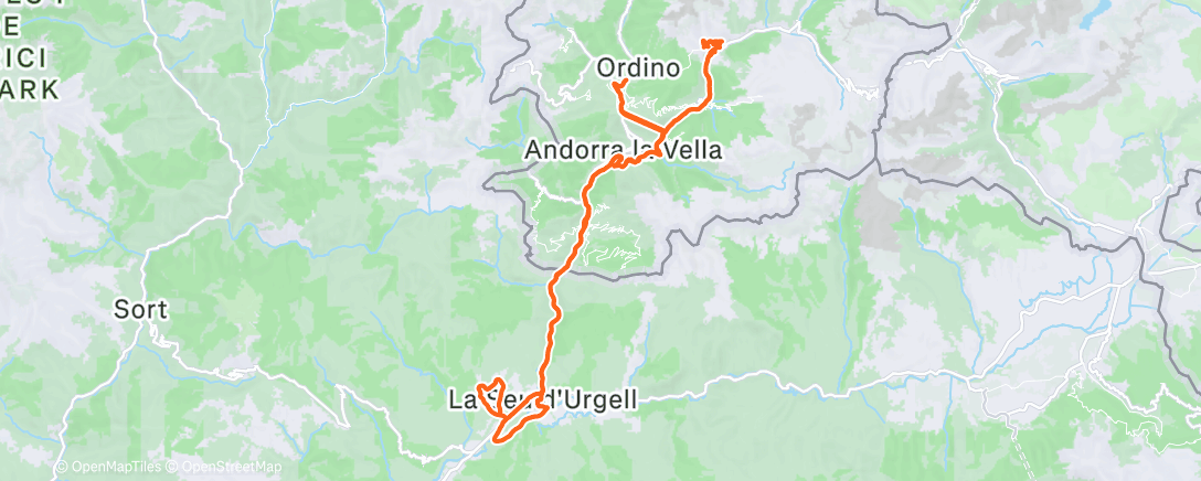 Карта физической активности (Cycling)