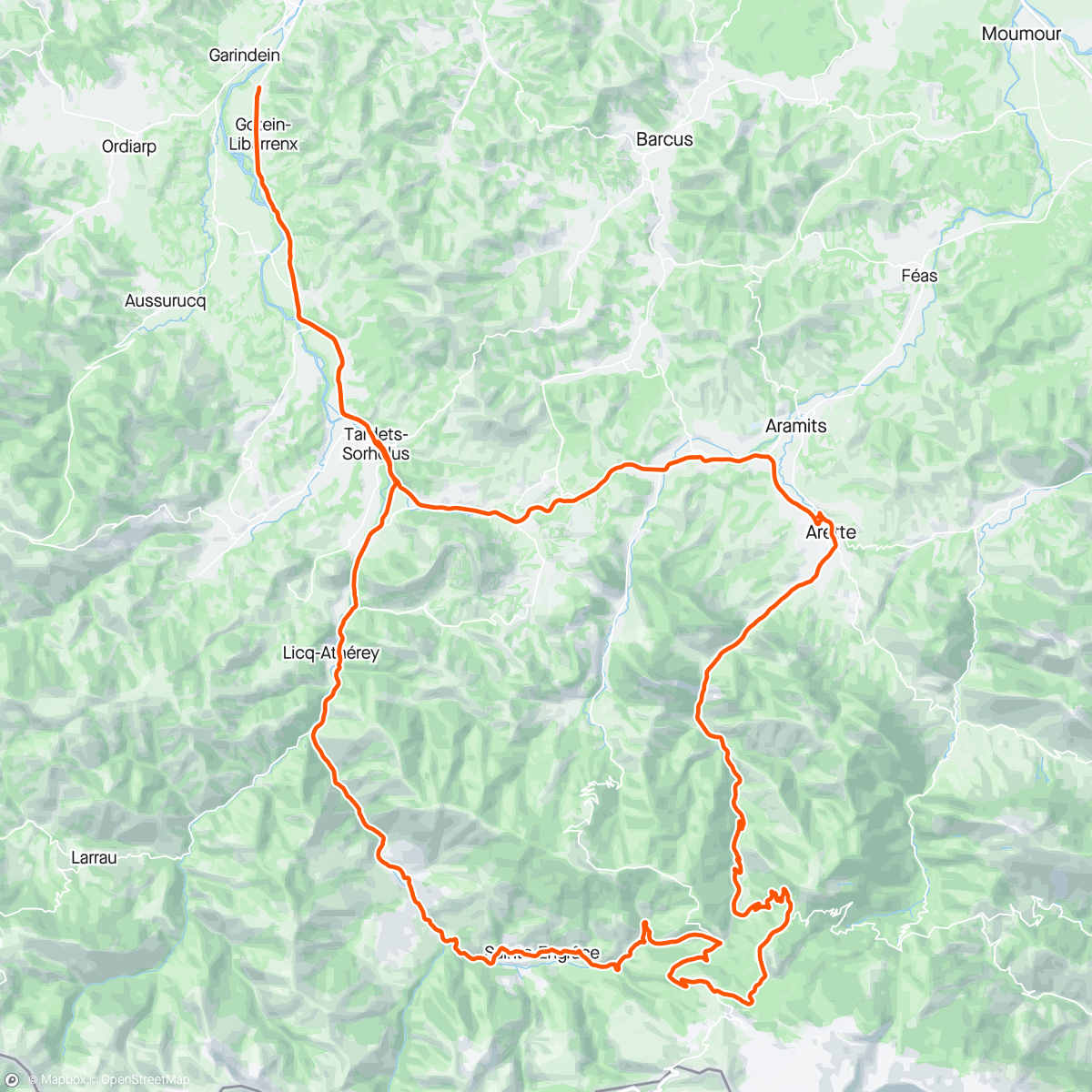 Carte de l'activité #3 Pyrénées