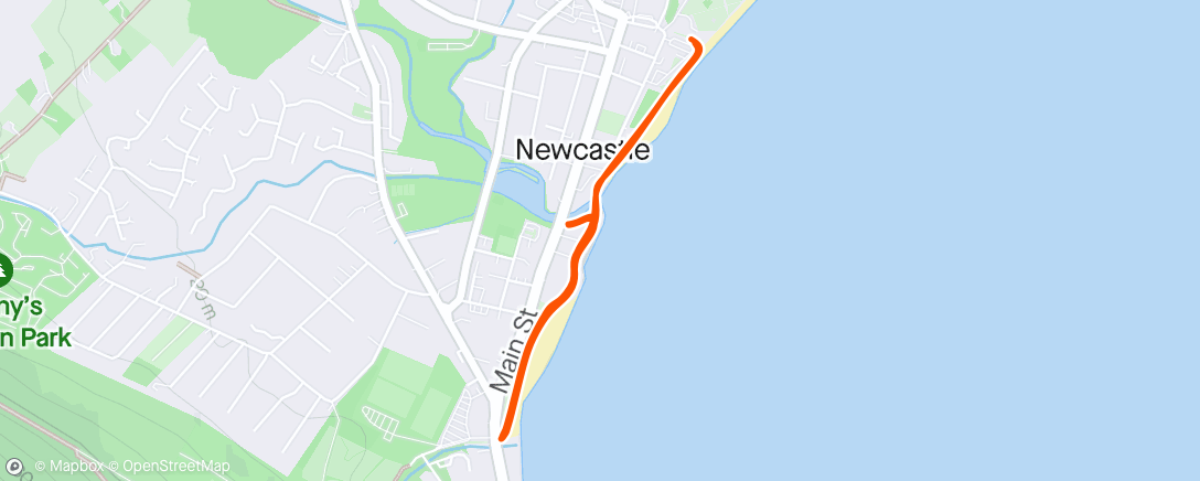 Map of the activity, Intervals on the promenade 🏖