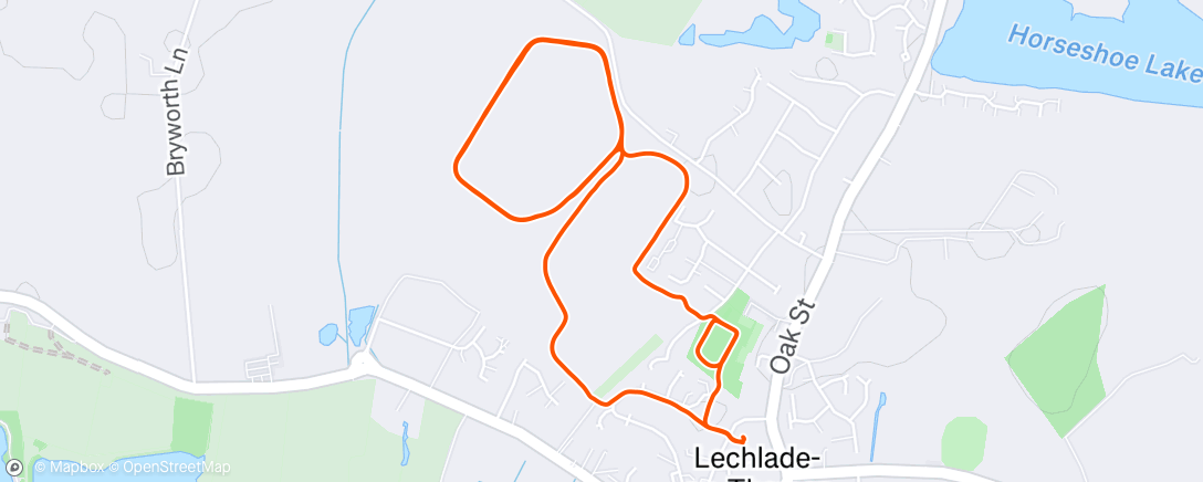 Map of the activity, Morning Run