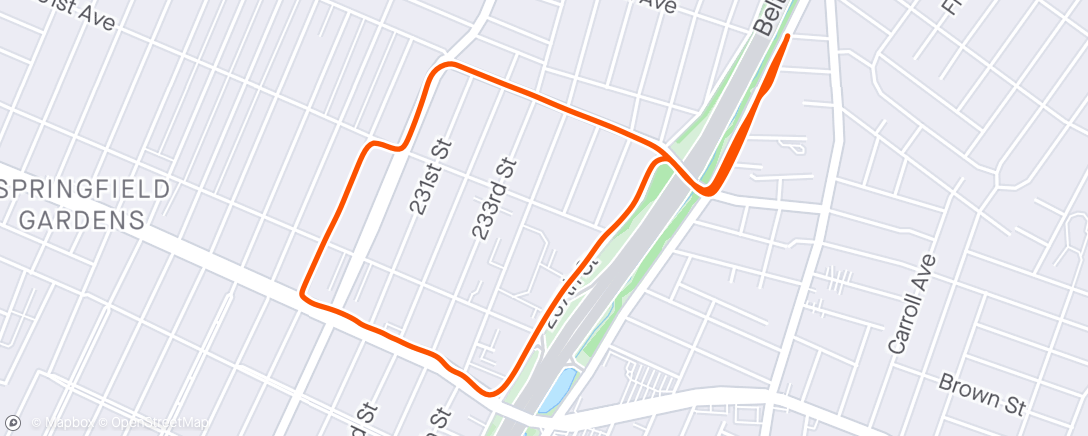Map of the activity, Work from home Lunch Run