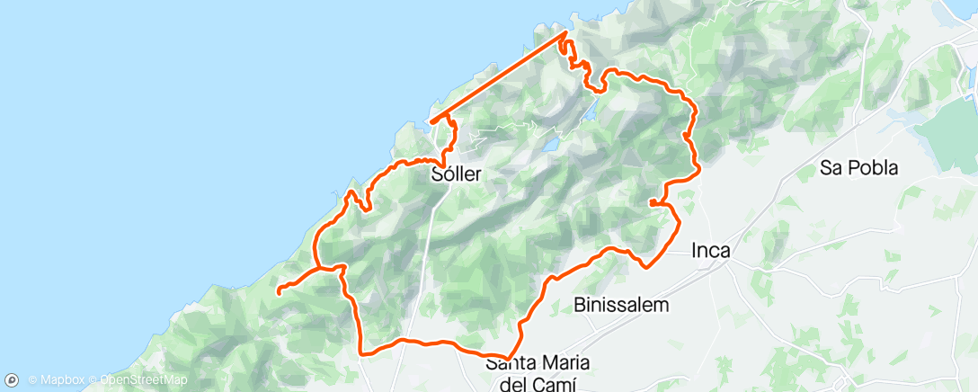 Map of the activity, Sa Calobra - Santuari de Santa Llúcia - Valldemossa casa