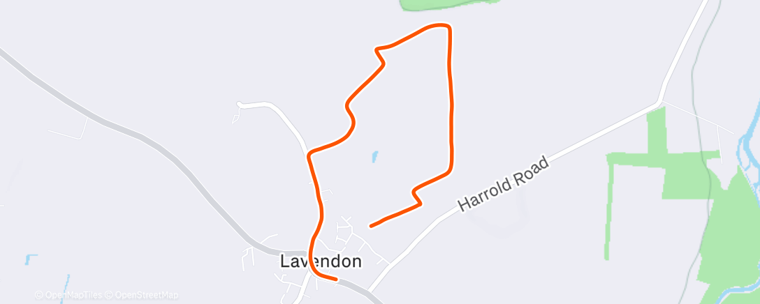 Map of the activity, Lunch Walk