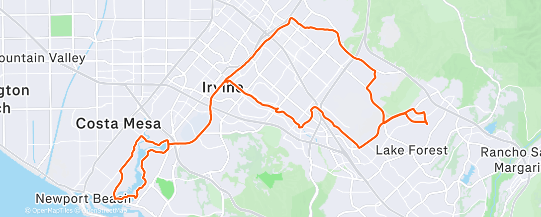 Map of the activity, Morning Ride