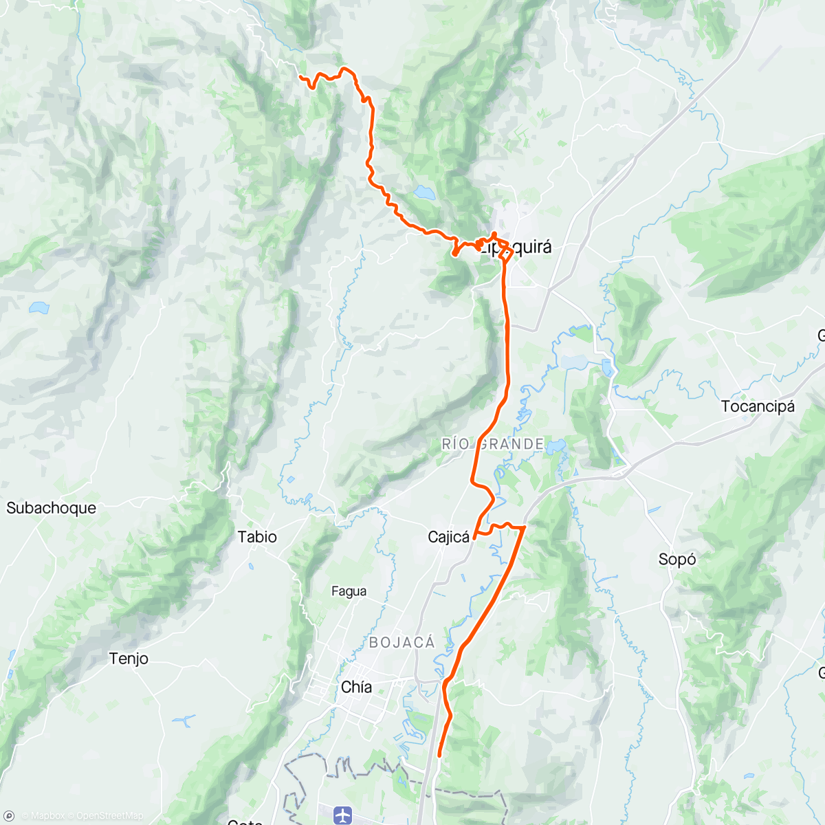 Map of the activity, Alto del 🦅 🚴🚴