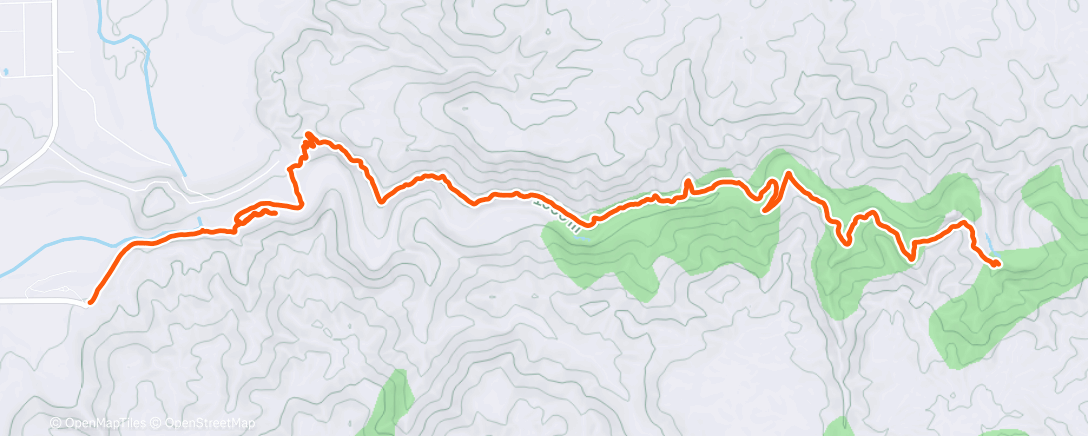 Map of the activity, Afternoon Hike