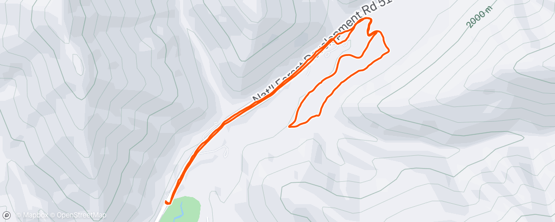 Map of the activity, Morning Trail Run