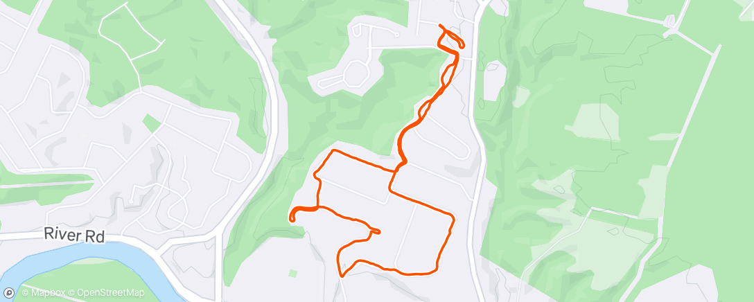 Map of the activity, Morning 30# ruck