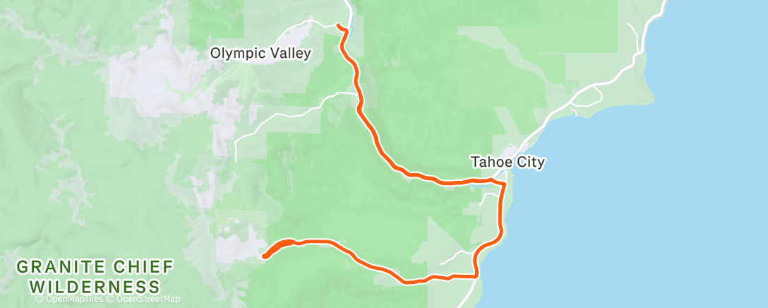 Map of the activity, Being chased by a storm is the best! Snowflakes at Sherwood. ❄️